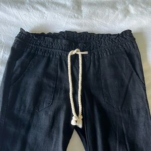 Roxy Black Linen Pants